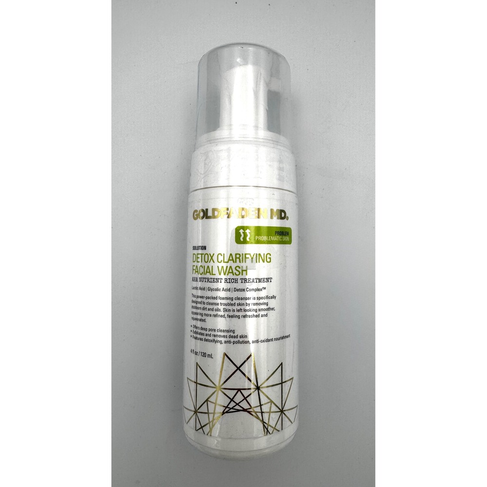 New Sealed Goldfaden MD Detox Clarifying Facial Wash Cleanser 4oz 120ml